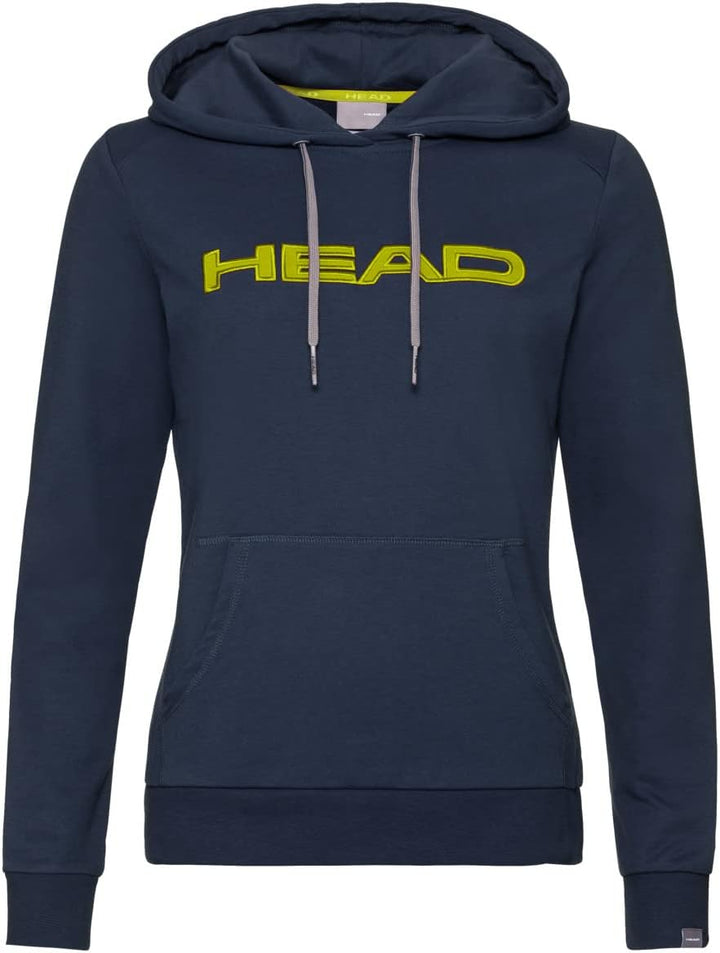 HEAD Damen Club Rosie Hoodie W Hooded Sweatshirt S Dunkel Blau/Gelb
