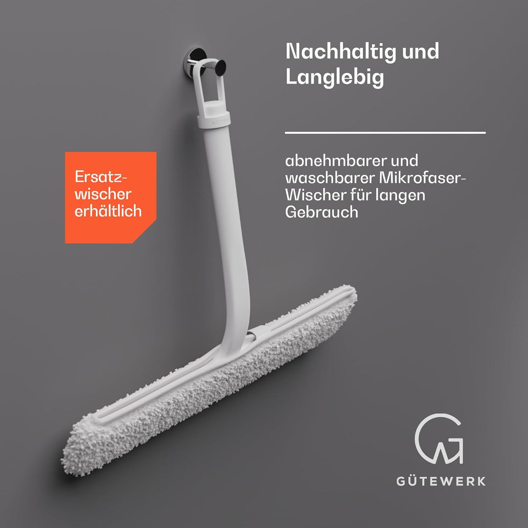 2 in 1 Fensterreiniger und Reinigungstuch, 23 cm Glasreiniger, Duschabzieher Box, Fensterreinigung w