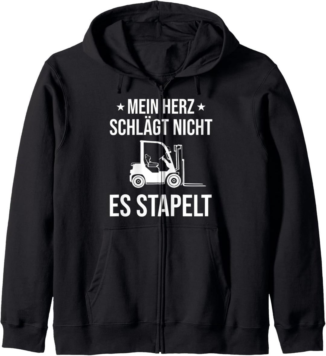 Lagerarbeiter Stapler Staplerfahrer Hubwagen Fachlagerist Kapuzenjacke