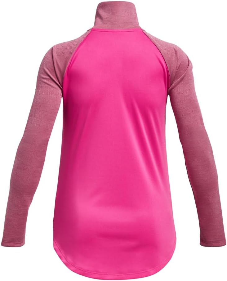 Under Armour Mädchen Tech Graphic Half Zip T-Shirt XL Rebel Pink, XL Rebel Pink