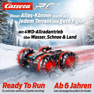 Carrera 2,4 GHz All-Terrain Stunt Car - Water Car amphibisches ferngesteuertes Auto | Spritzwasserge