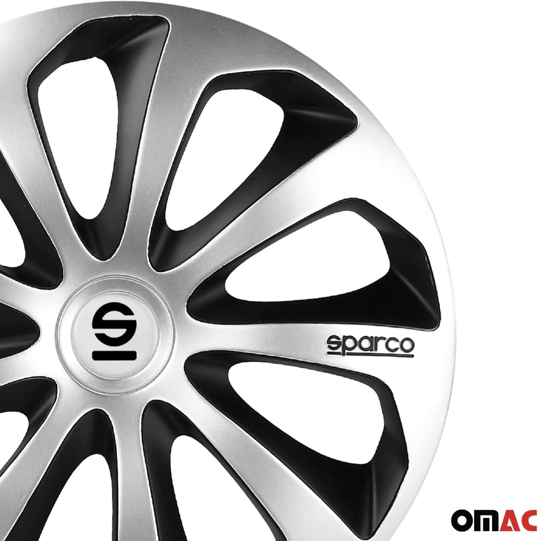 Satz Sparco Radzierblenden Treviso 14-Zoll Silber