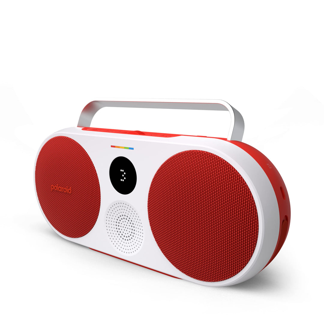 Polaroid P3 Music Player (Red) - Retro-Futuristic Boombox Wireless Bluetooth Speaker Rechargeable wi