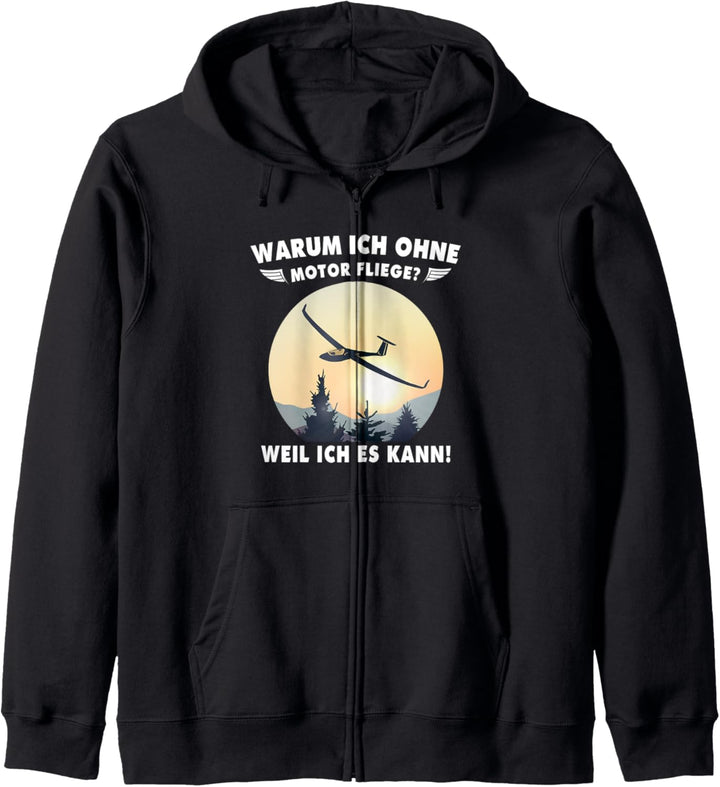 Segelflieger Piloten Segelflugpilot Segelfliegen Kapuzenjacke