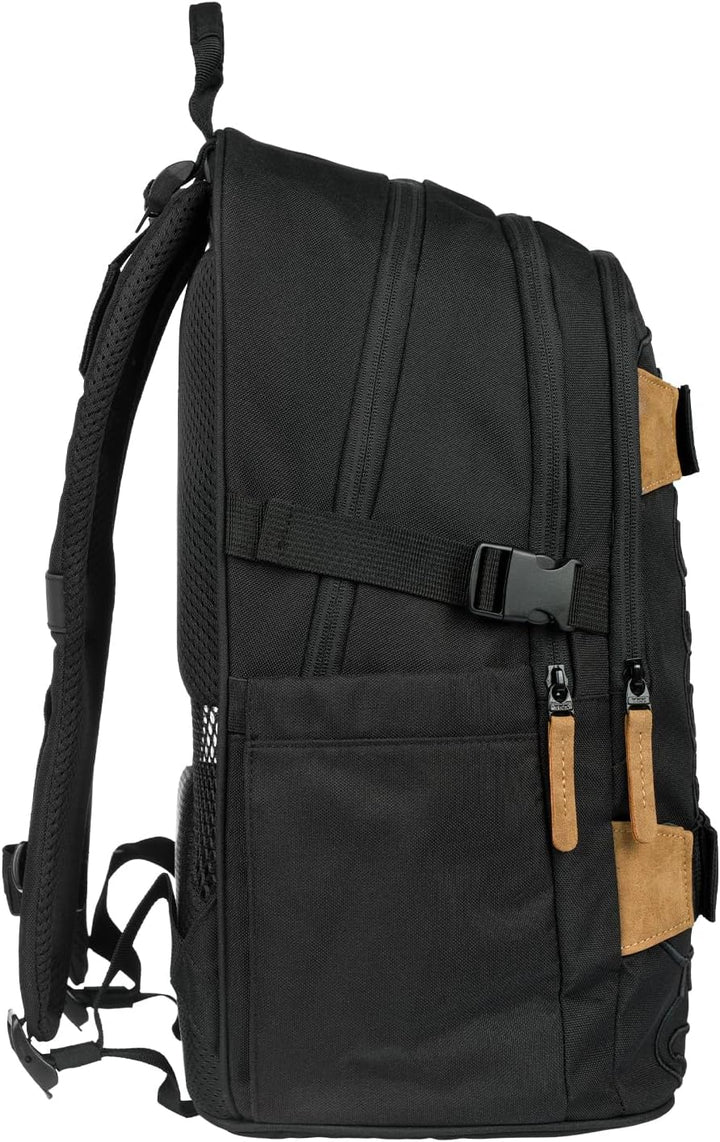 Baagl Schulrucksack für Jungen Mädchen Teenager - Skateboard Rucksack - Kinderrucksack mit Laptopfac