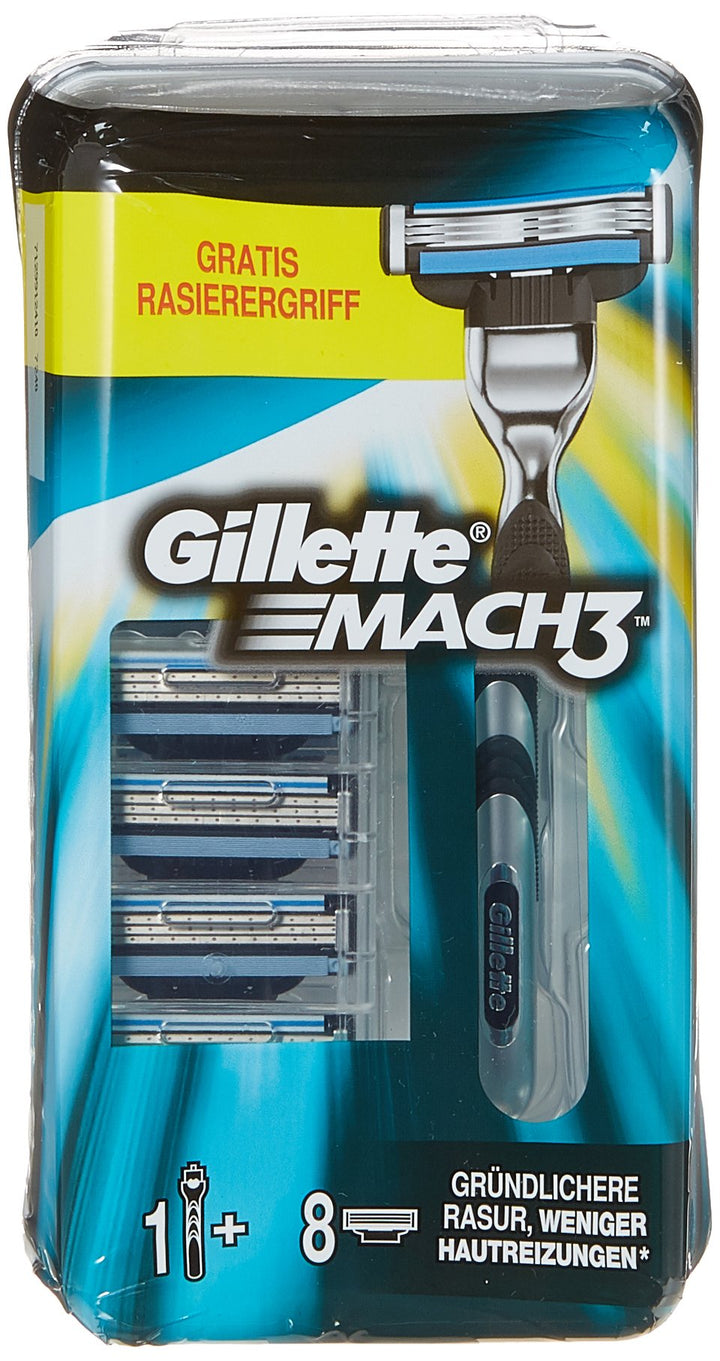 Gillette MACH3 Klingen 8 Stück plus Handstück