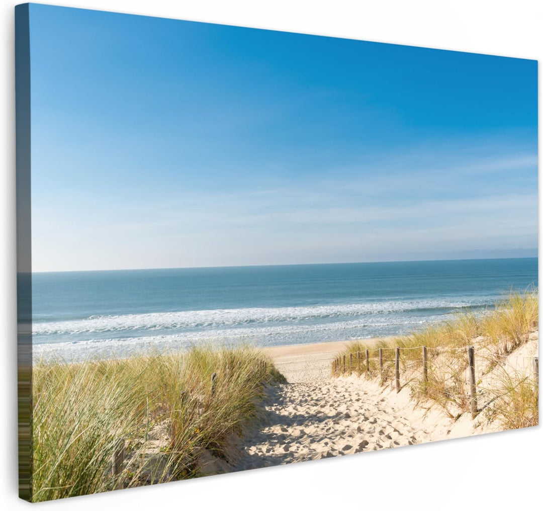 MuchoWow© Bild auf Leinwand Gross 120x80 cm XXL Schlafzimmer Bilder Wand Deko Wohnzimmer Modern Wand