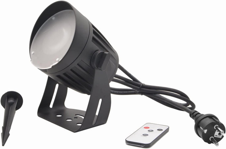 EUROLITE LED Outdoor Spot 18W WW mit Erdspiess | Wetterfester LED-Spot (IP65) mit 18-W-LED, inkl. IR