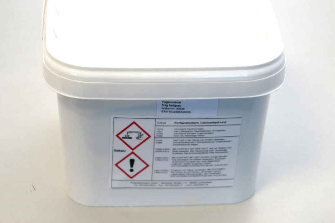 Ruberstein® Fugenmörtel hellgrau im 5 kg Eimer