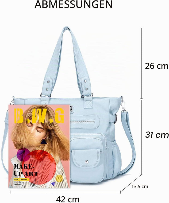 KL928 Handtasche Damen Tasche Umhängetasche Schultertasche Damentaschen gross für Damen Frauentasche