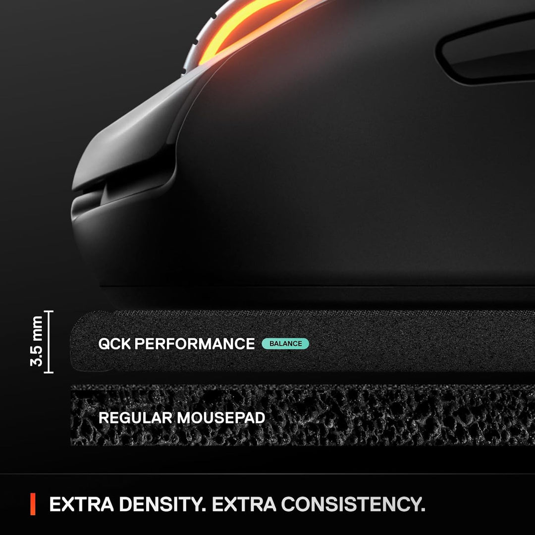 SteelSeries QcK XL Performance Balance Gaming-Mauspad, extra Dichte für EIN sanftes Gleiten, Flache