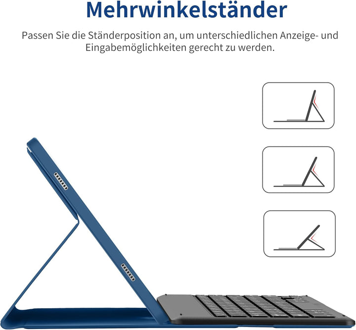 EasyAcc Tastatur Hülle Kompatibel mitSamsung Galaxy Tab А9 Plus 2023 11 Zoll mit Schutzfolie, [QWERT