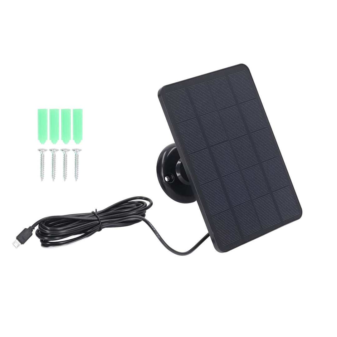 10-W-Solarpanel-Ladegerät, Micro-USB-Kamera, Lädt Solarpanel auf, Geringer Stromverbrauch, Sicherhei
