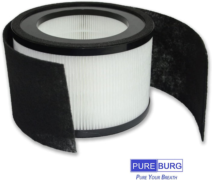 PUREBURG ErsatzFilter kompatibel mit Soehnle Airfresh Clean 400 Luftreiniger, 2er-Pack H13 HEPA und