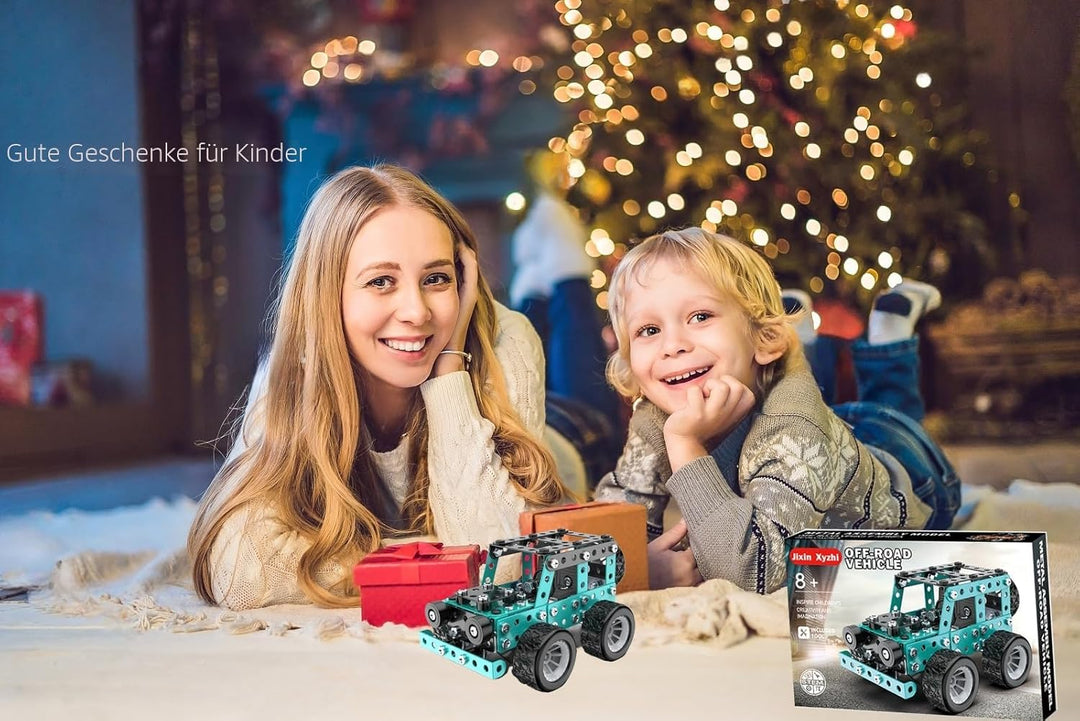 Metal Model Kit STEM Projects Jeep Vehicle Build Your own kit for Boys and Girls from 8 Years of Age