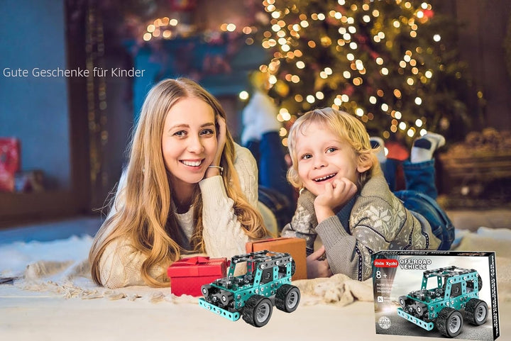 Metal Model Kit STEM Projects Jeep Vehicle Build Your own kit for Boys and Girls from 8 Years of Age