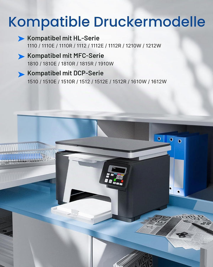 GPC IMAGE TN1050 Toner Kompatible für Brother TN-1050 für MFC-1910W DCP-1612W DCP-1610W DCP-1510 MFC