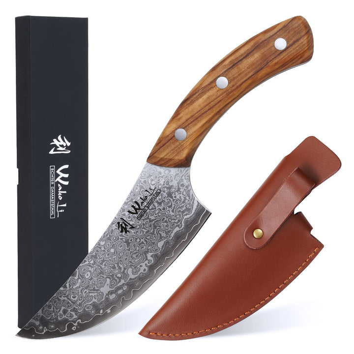 Wakoli Kleines Chefmesser 13 cm Klinge I Scharfes Küchenmesser und Profi Kochmesser aus japanischem