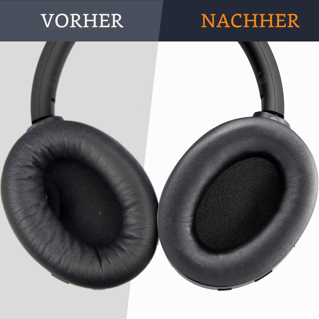 SOULWIT Ersatz Ohrpolster für Sony WH-1000XM4 (WH1000XM4) Kopfhörer, Polster mit hochwertigem Lammfe
