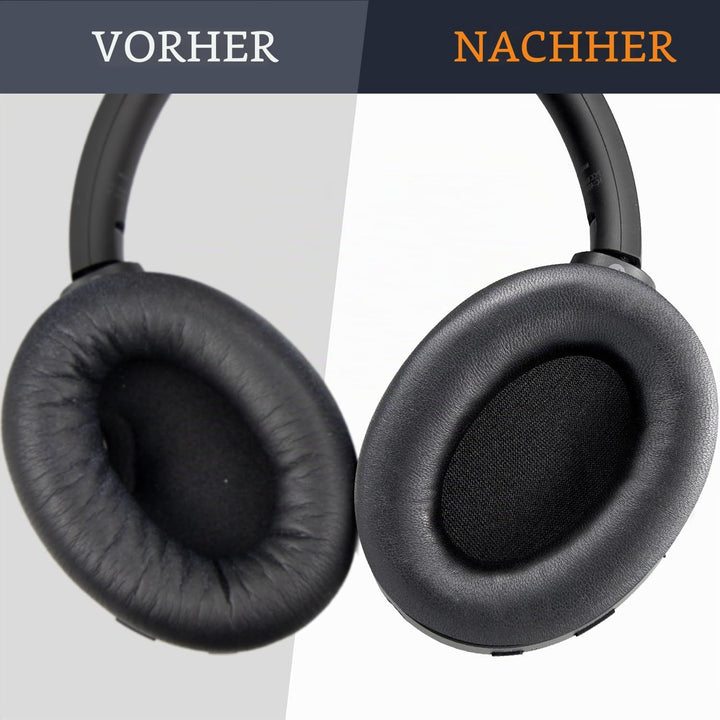 SOULWIT Ersatz Ohrpolster für Sony WH-1000XM4 (WH1000XM4) Kopfhörer, Polster mit hochwertigem Lammfe