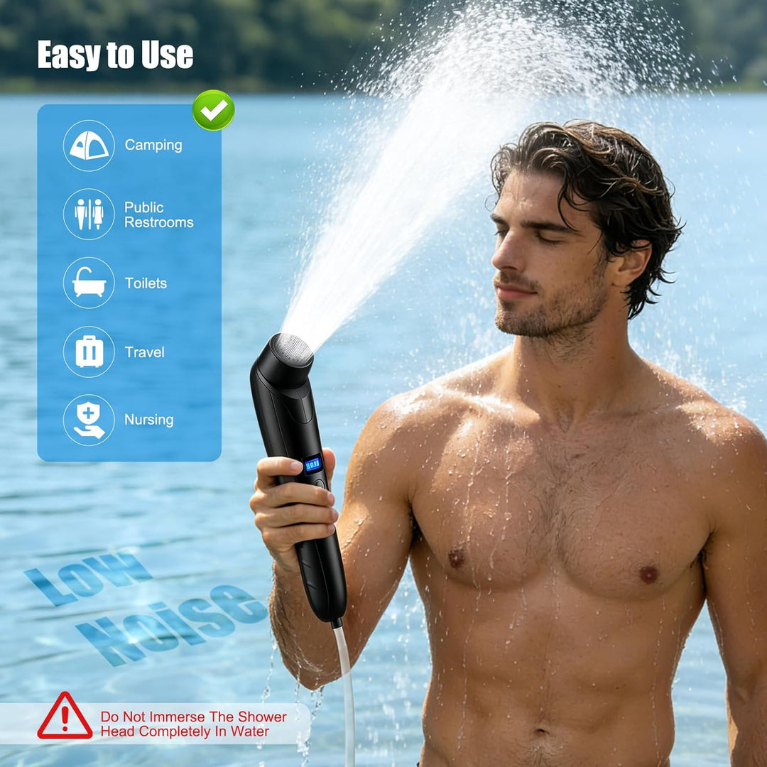 Elektrisches Bidet, 2,5L mit USB-Aufladung, Tragbare Po-Dusche mit verstellbarem Sprühkopf, Sanfter