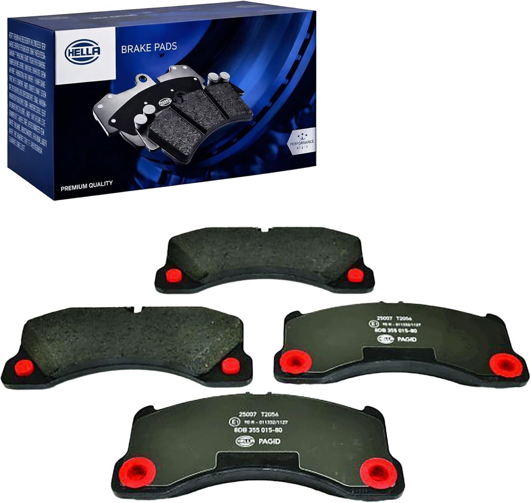 HELLA PAGID 8DB 355 015-801 Bremsbelagsatz - T2056 - Dicke/Stärke: 17.1mm - Bremssystem: Brembo - fü