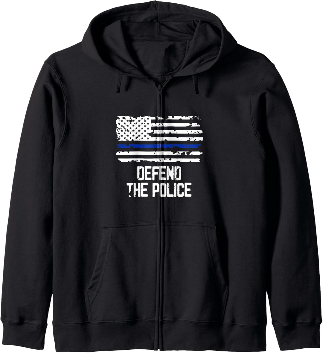 Die Polizei verteidigen - Amerikanische dünne blaue Linie Kapuzenjacke