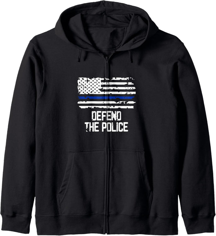 Die Polizei verteidigen - Amerikanische dünne blaue Linie Kapuzenjacke
