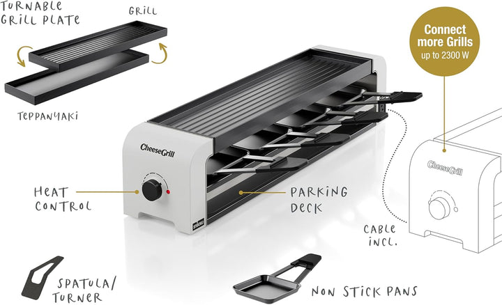 Stöckli Raclette CheeseGrill 4 Connect White