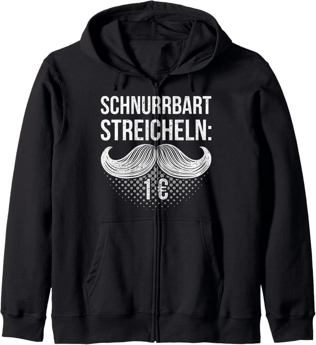 Schnurrbart Streicheln Lustiges Design für Bart-Träger Kapuzenjacke