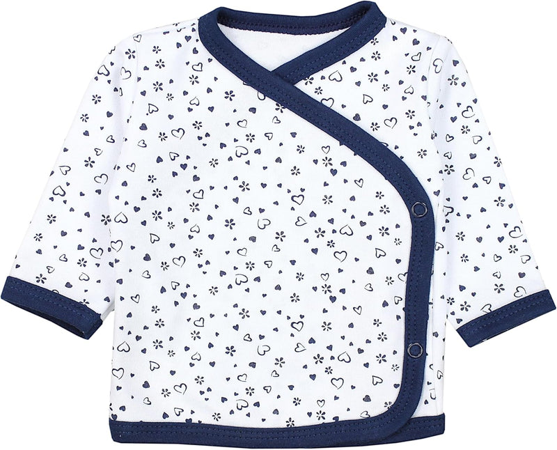 TupTam Baby Langarm Wickelshirt 5er Set aus Oeko-TEX zertifizierten Stoffen Unisex 62 Herzen Blumen