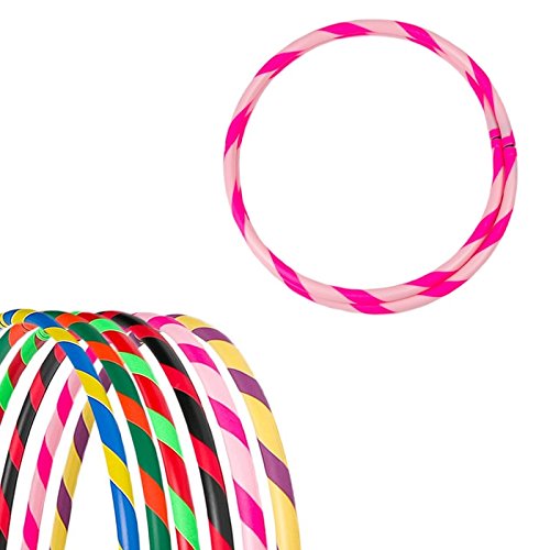Bunter Hula Hoop Reifen, faltbar, Ø90/95/100cm Rosa-Pink Ø90cm, Rosa-Pink Ø90cm