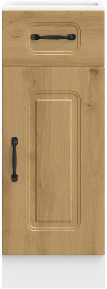 vidaXL Küchenunterschrank Kalmar Artisan-Eiche Holzwerkstoff, Spülenunterschrank, Schrank Küche, Lag
