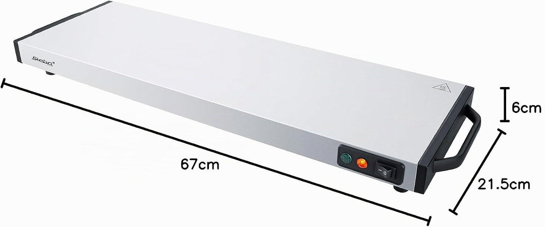 Steba Warmhalteplatte/Wärmespeicherplatte WP 120, Warmhaltefläche 60 x 20 cm, sehr kurze Aufheizzeit