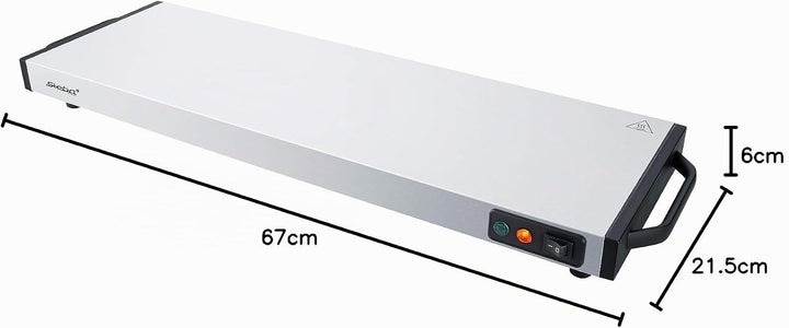 Steba Warmhalteplatte/Wärmespeicherplatte WP 120, Warmhaltefläche 60 x 20 cm, sehr kurze Aufheizzeit