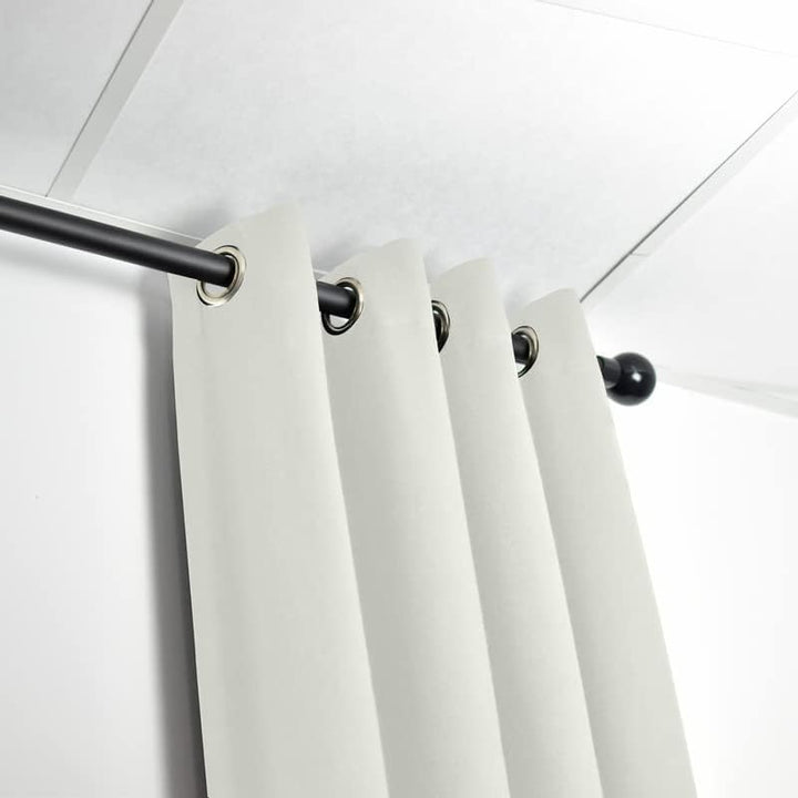 ACOUSPANEL Akustikvorhang aus undurchsichtigem Stoff, Masse: 2,95 x 3 m, schwer entflammbar, zweisei