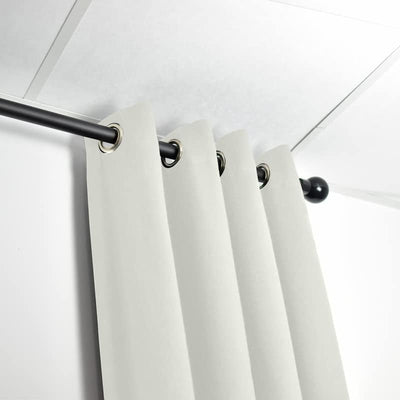 ACOUSPANEL Akustikvorhang aus undurchsichtigem Stoff, Masse: 2,95 x 3 m, schwer entflammbar, zweisei