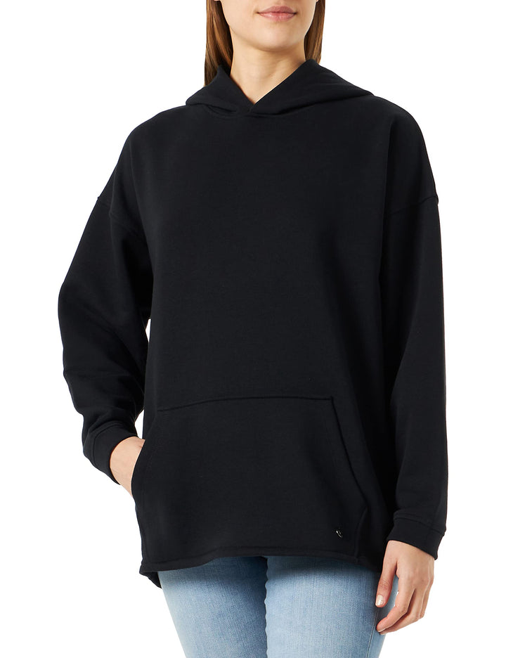 Tamaris Damen ALLARIZ Oversized hoody XL Black Beauty, XL Black Beauty