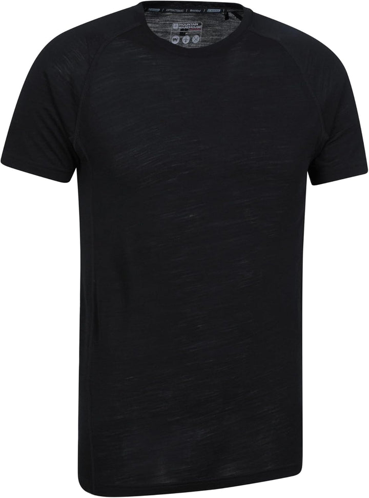 Mountain Warehouse Summit Merino Herren T-Shirt Unterhemd Thermounterwäsche Funktionsunterwäsche Ski
