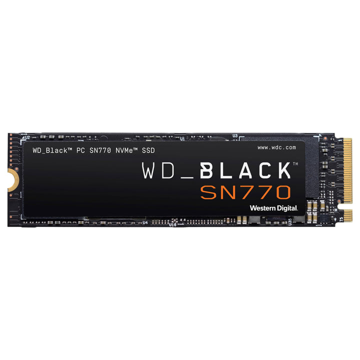 WD_BLACK SN770 NVMe SSD 250 GB (High-Performance NVMe SSD, Gaming SSD, PCIe Gen4, M.2 2280, Lesen 4.