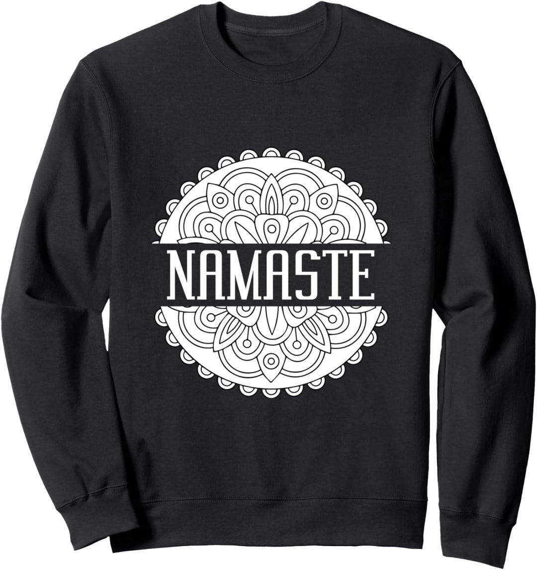 Namaste Symbol - Namaste Lotus - Yoga Lover Sweatshirt