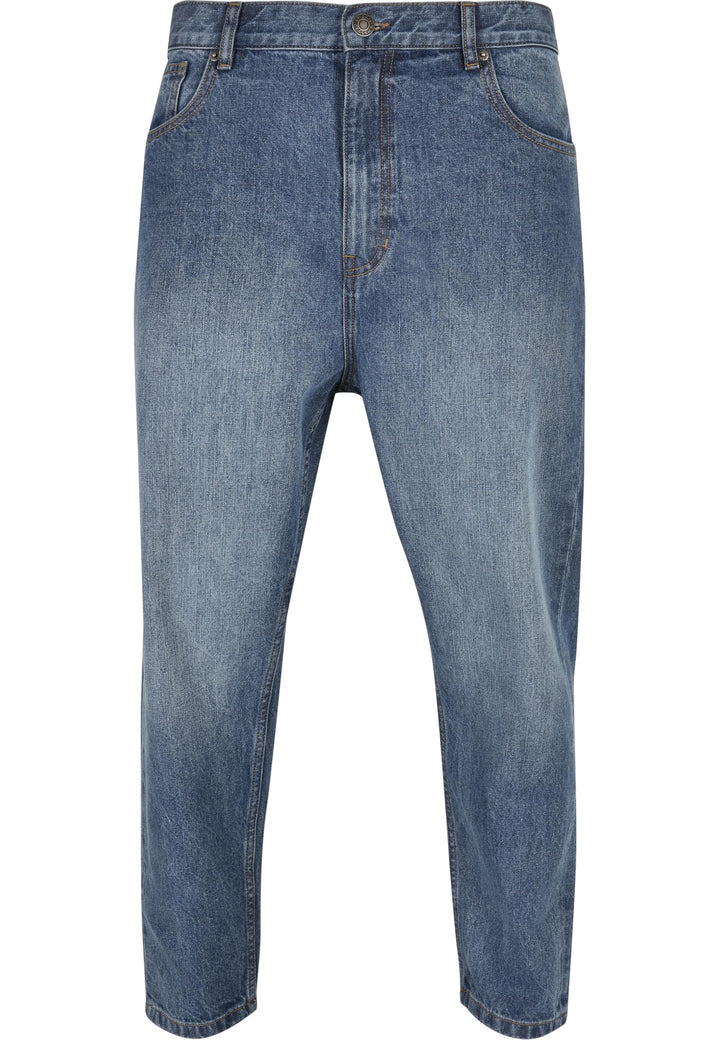 Urban Classics Herren Jeanshose Cropped Tapered Jeans, Regular Fit, verkürzten Länge, erhältlich in
