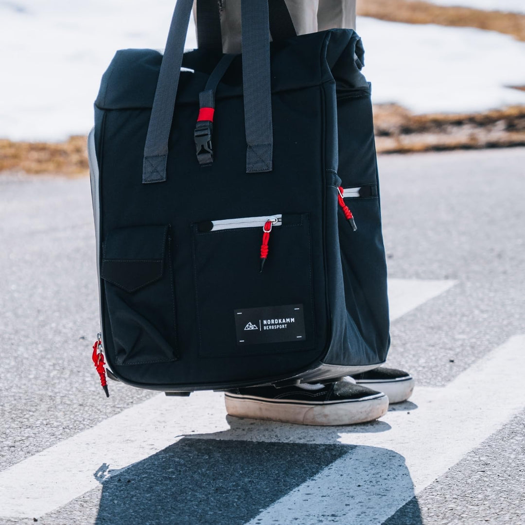 NORDKAMM Skischuhtasche mit Helmfach und Rucksackfunktion, Damen, Herren, blau