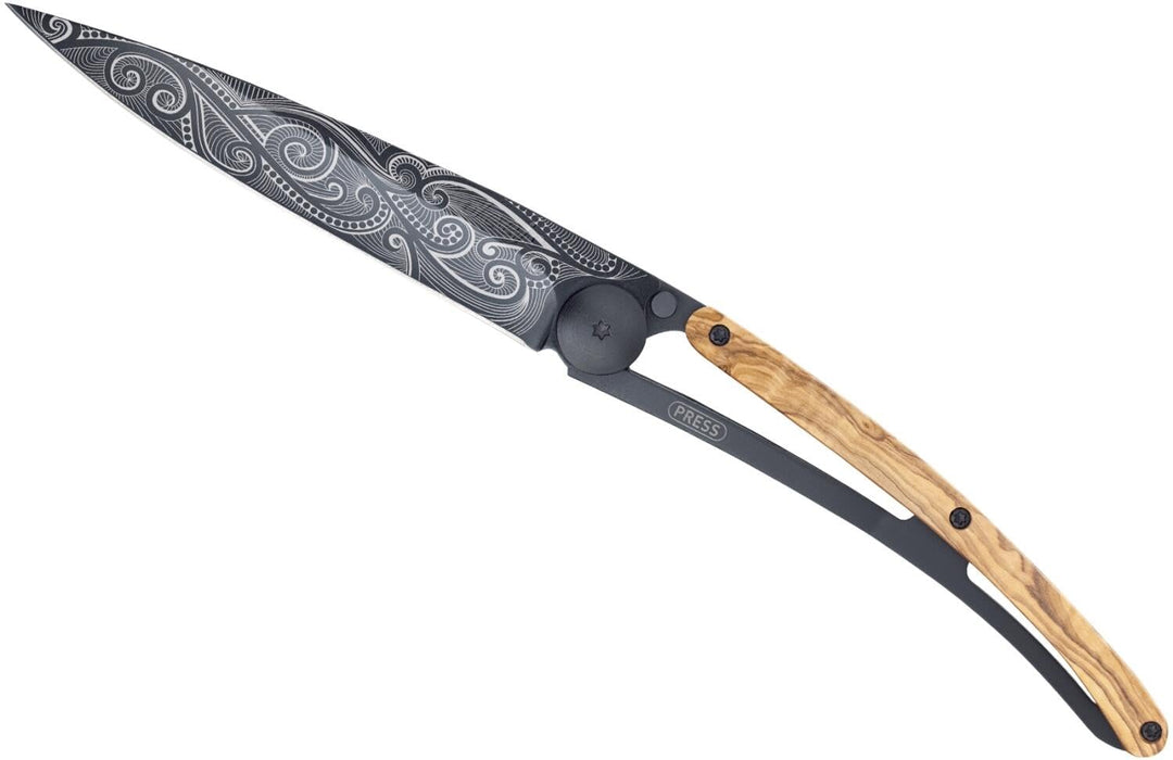 deejo 37g Olivenholz Pazifik Taschenmesser