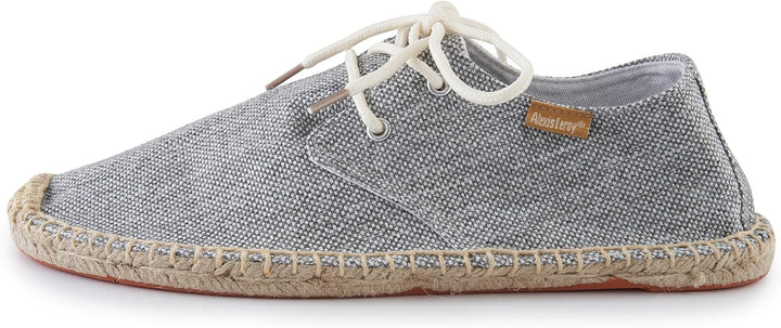 Alexis Leroy Lace Up Herren Espadrilles, 41 EU Grau 22ss