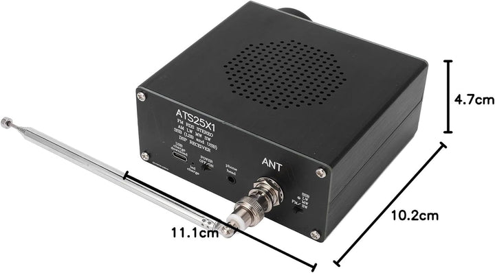 ATS25X1 Upgrade Si4732 Vollband-FunkempfäNger FM AM (MW und SW) SSB-KurzwellenempfäNger mit 2,4-Zoll