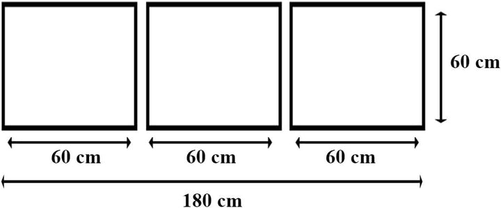 Feeby Bilder 3 Teile Strand Sand Wasser Gras 180x60 cm Wohnzimmer Schlafzimmer Büro Flur Küche Wandb