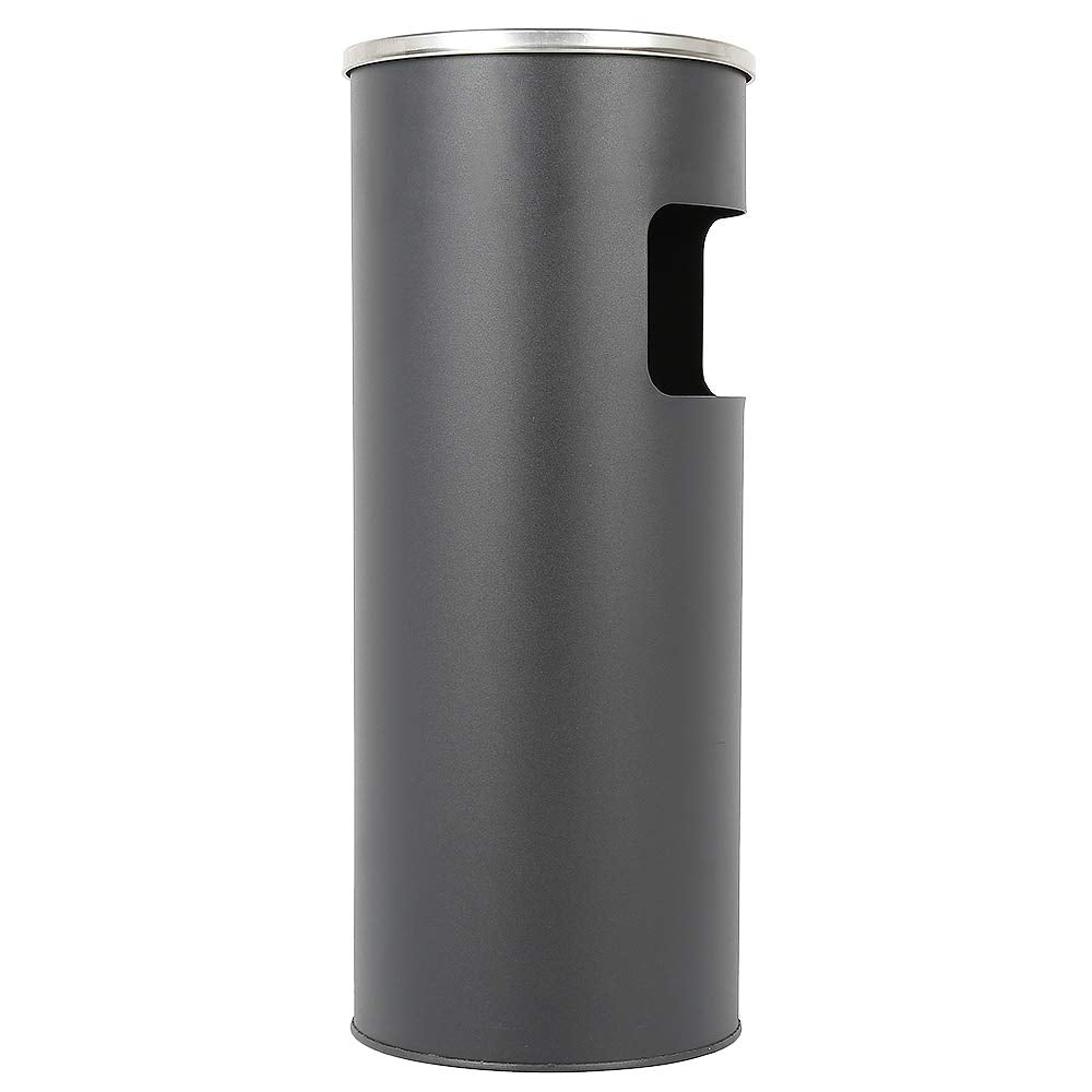 Mülleimer aus Edelstahl, 30 l, Mülleimer für Küche, Standaschenbecher für den Aussenbereich, mit Mül