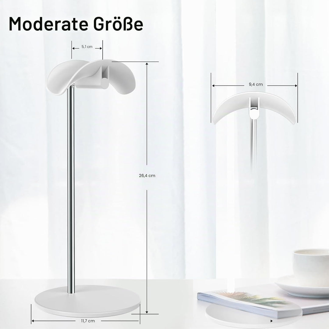 Kopfhörer Ständer, Headset Halterung Halter Tisch mit Aluminium Basis, kompatibel mit AirPods Max, S