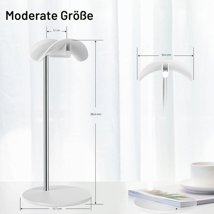 Kopfhörer Ständer, Headset Halterung Halter Tisch mit Aluminium Basis, kompatibel mit AirPods Max, S